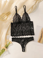 Women's Sexy Lace Set Push Up Embroidered Flower Fun Transparent Underwear Seamless Comfortable Close Fitting Underwear Set 2099