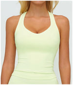 Woman Yoga Tank Top Gym Clothes Removable Chest Pad Fitness Bra Workout Halter Top Activewear Sexy Pilates Sports Vest Underwear