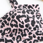 Vintage Black Leopard Print Bikini Set 2025 Women Drawstring Side High Waist Panties Swimsuit Bathing Suit Swimwear Beachwear