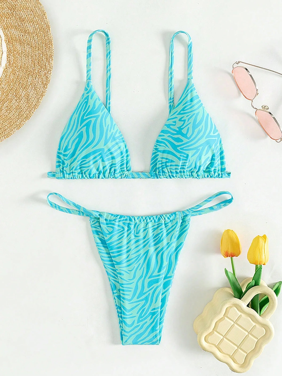 ZTVitality Zebra Print Push Up Bikini Sexy Bikinis 2021 New Arrival Padded Bra Low Waist Swimsuit Female Swimwear Women Biquini