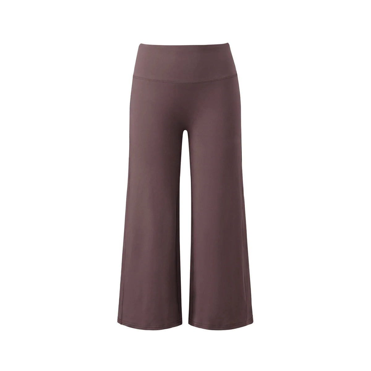 Women Solid Color Capri Pants High Waist Skinny 3/4 Length Flared Pants Casual Loose Fit Cropped Jogging Trousers Daily Summer