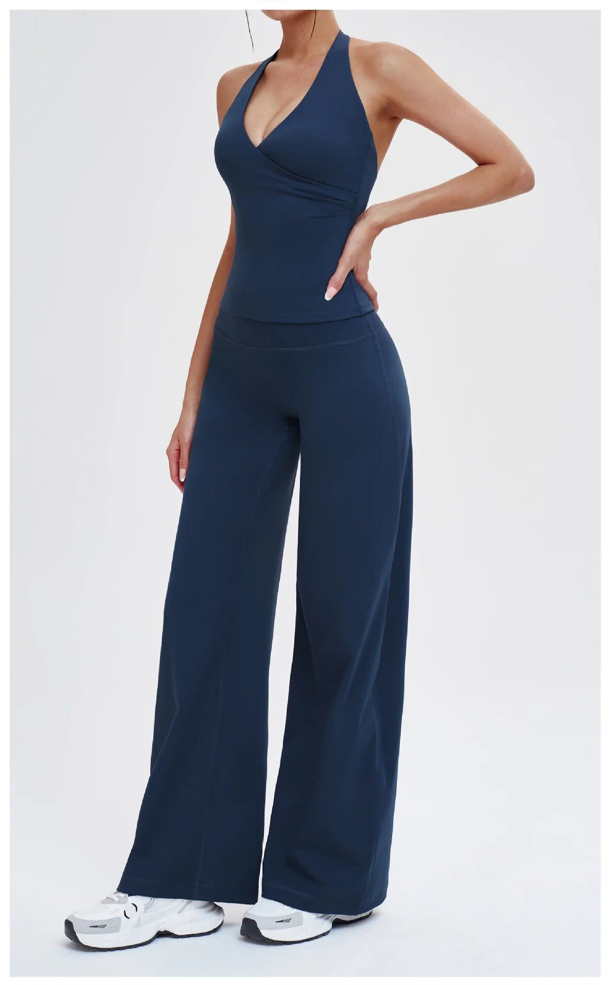 Wide-leg Pants Women Bell-bottoms High Waist Yoga Pants Workout Gym Leggings Naked Feel Pilates Running Cycling Sports Trousers