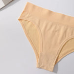 3Pcs/Set High Rise Briefs Women Classic Panties Female Underpants Solid Color Panty Plus Size Underwear Sexy Lingerie S-3XL