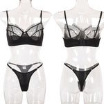 Flounce Sexy Lingerie Lace Transparent Women's Underwear Hot Delicate Erotic Lingerie Set Porn Exotic Sets Sexiest Outfit