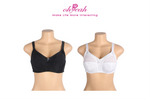 Black Mesh Jacquard Bra for Women Lightweight Sexy Everyday Underwear Adjustable Straps Rhinestone Bow B-E Cup