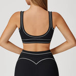 Women Shockproof Sports Bra Gym Fitness Running Yoga Vest Female Integrated Pilates Training Workout Breathable Sports Underwear