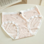 4pcs New Arrival Mid Waist Dot Print Underwear Ladies Sexy Panties for Women Comfortable Girls Briefs Intimates Lingerie