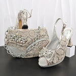 Doershow Lastest Italian Design Fashion Style Ladies Shoes with Matching Bag Set 2026 Nigerian Shoes and Bag Set!HG1-1