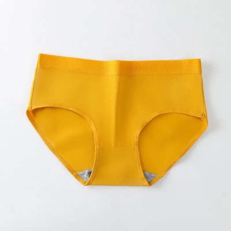 1 Pack Women Simple Panties Low Waist Soft Breathable Briefs Ladies Full Coverage Underwear Daily Solor Color Intimates M-2XL