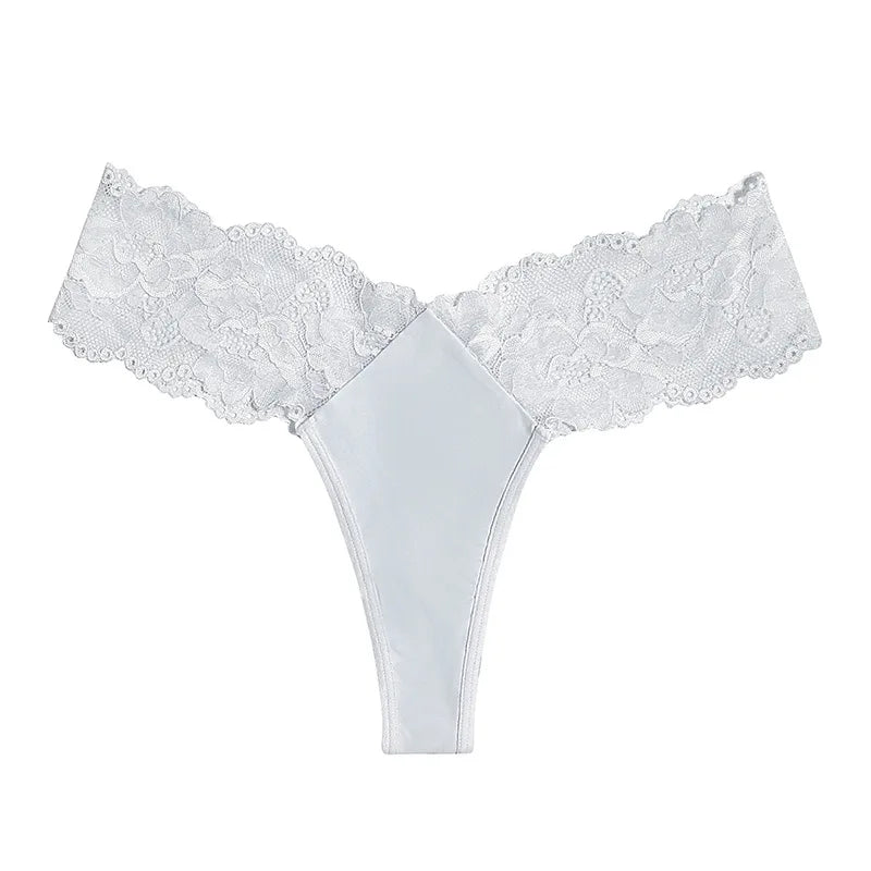 1pcs 1-4XLLace Sexy Women G-string Low-Rise Red Perspective Floral Panties Breathable Intimate Lingerie Ladies Thongs Underwear