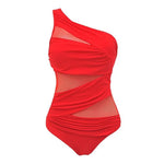 Women Fashion Bodysuit Bikini Biquini Summer Swimwear Mesh Bandage Cut Out Sleeveless Bathing Suits Sexy Thong Swimsuits