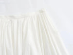 Foridol Solid White A-line Long Skirt Spring Summer Women Elegant Pleated Skirt Bottoms 2025 High Waist Female Faldas Mujer