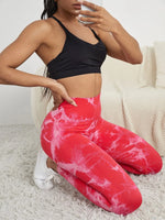 47 Color Marbling Tie-Dye Seamless Yoga Pants Sports Leggings Women Running Fitness High Waist Gym Leggings Women Workout Tights
