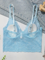 Women's sexy lace bra with no steel ring no trace gathered push up straps adjustable bra MR2641