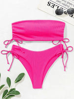 Sexy Bandeau Bikinis 2025 Women Brazilian Swimwear Female Swimsuit Two Pieces Bikini Set Bather Bathing Suits Girls Beach Wear