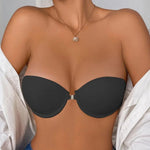 BEAUWEAR Front Closure Demi Bra for Woman Plain Invisible T-shirt Bra Strapless Bras Beauty Back Lingerie B C Cup