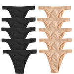 10Pcs/Set Women Seamless Panties Ribbed Underwear Sexy Lingerie High Leg Cut Female Sports Underpants Femme Thongs