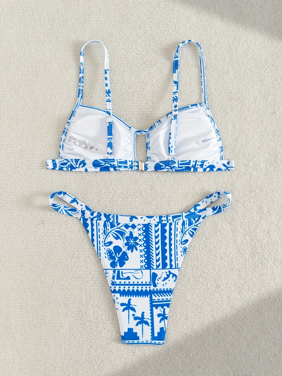 ZTVitality Print 2 Piece Bikini Set 2025 New Arrival Biquini Push Up Sexy Swimsuit Women's Swimwear Summer Beachwear Brazilian