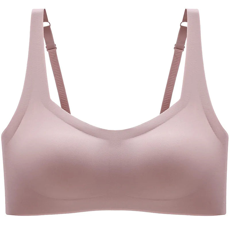 Women Seamless Padded Bra Square Neck Wireless Bralette Invisible Underwear Wide Straps Sexy Lingerie Comfort Intimates S-XL