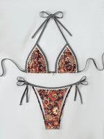 2026 Halter String Triangle Two Piece Bikini Women Swimwear Female Swimsuit Bathers Bathing Swimming Suit Beachwear Summer