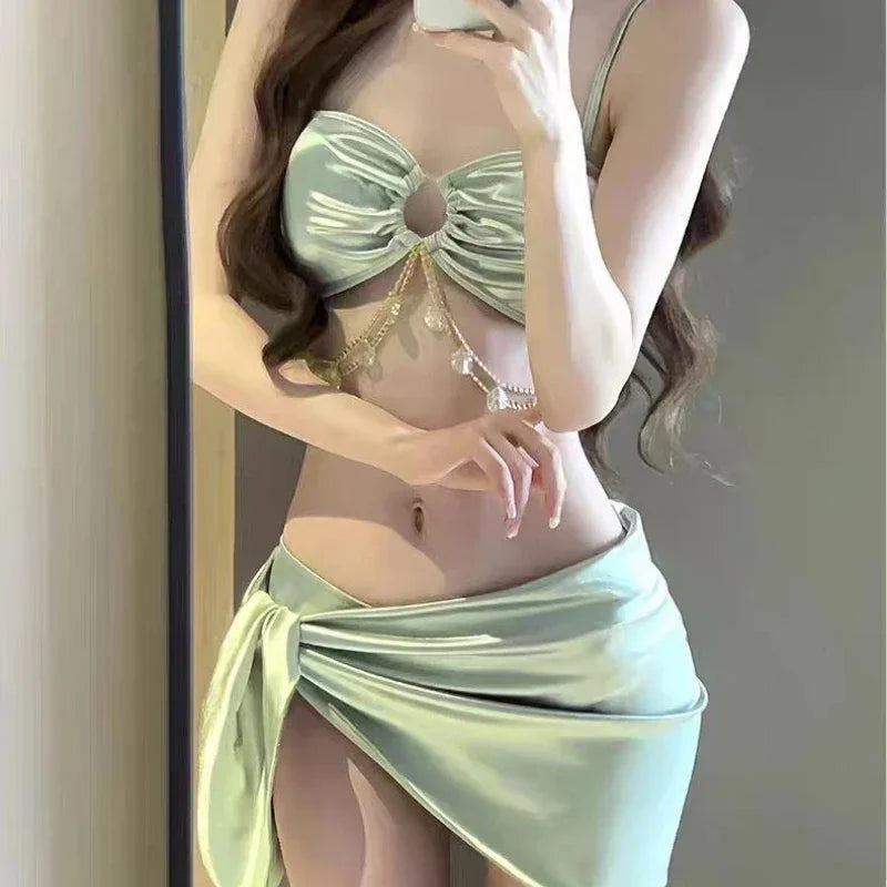 New Swimsuit Women Micro Bikini Bathing Suit Fashion Sexy Summer New Model Korean Version Cinjunto De Dos Piezas Mujer 2025
