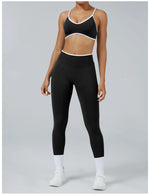 2PCS Yoga Suit Seamless Sports Set Gym Outfits Women Tracksuit Running Workout Clothes Sports Bra Athletic Wear Yoga Clothing