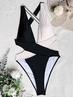 Scrunch Butt Swimsuits Deep V Neck Cross Backless One Piece Swimsuit Women Swimwear Female Monokini High Cut Bathing Suit Swim