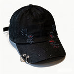 Men Women Denim Baseball Cap Stylish Solid Color Adjustable Hats for Travel Daily Wear Summer Sun Hats