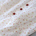 Women's 100% Cotton Crepe Gauze Nightgown Floral Sleeveless Spaghetti Strap Knee-Length Summer Home Sleep Dress M-XL