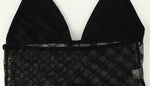 Ahagaga Sexy Club Women's Bodysuits Solid See Through Skinny Camisole Blackless Slim Fit V-Neck Mesh Sleeveless Streetwear Tops