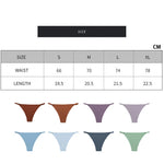 6 Pcs Women's Hot Sexy Low Waist Thong Underwear - 4 Seasons Daily/Leisure/Commuting Wear, Elegant Solid Color, Simple Design