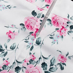 FDYOUI Women's O-neck Single Breasted Ruffles Floral Dress with Corset Ladies Chic Long Sleeve Tunics Shirts Dresses High Street
