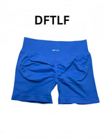 DFTLF Women High Waist Yoga Shorts Scrunch Butt Lift Workout Short Squat Proof Fitness Gym Running Sports Push Up Athletic Leggi