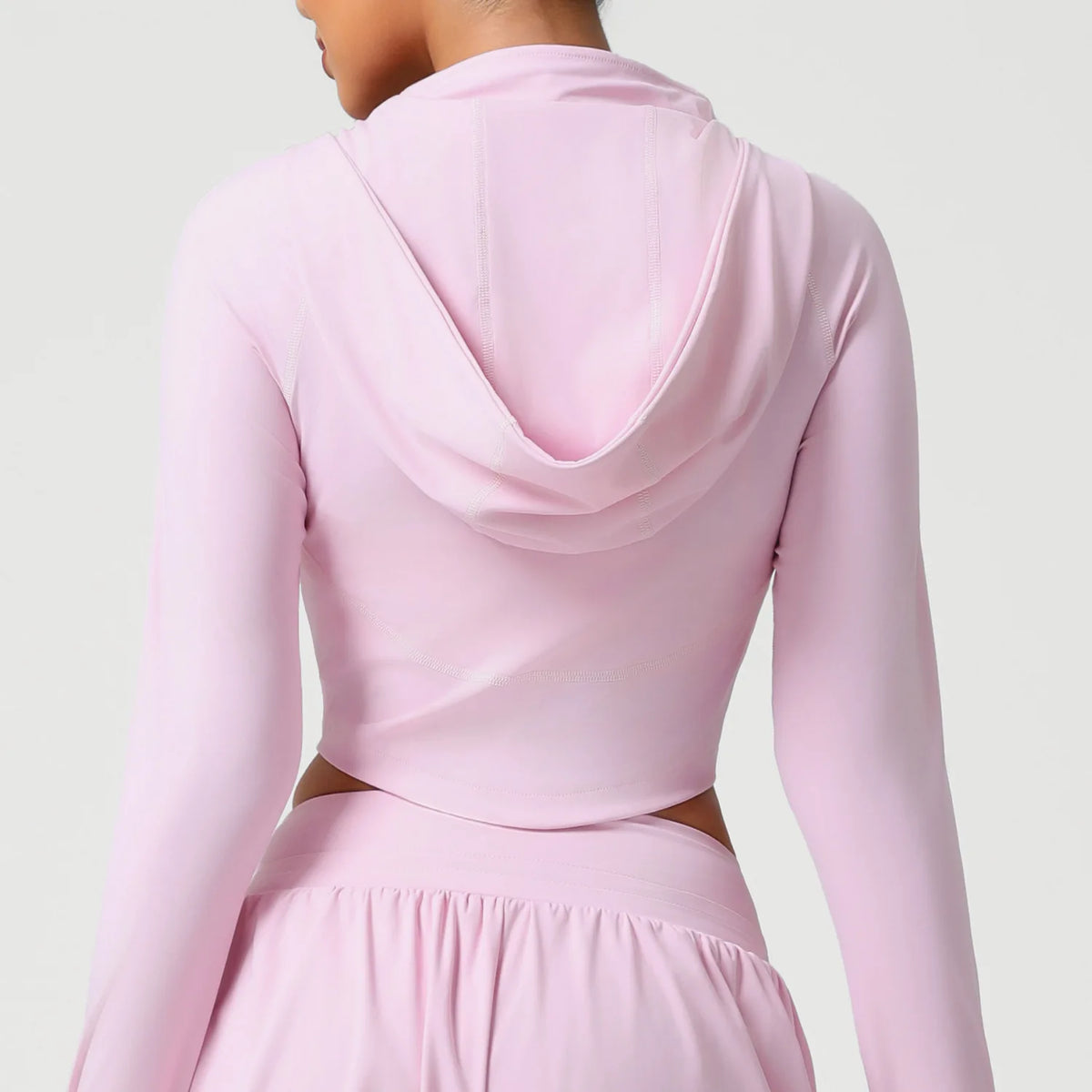Women's Seamless Yoga Top Zipper Long-sleeved Sports Jacket Outdoor Fitness Gym Casual Top