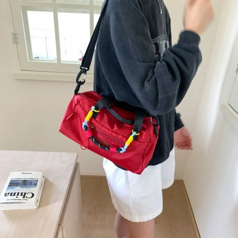 Simple Lightweight Bowling Bag Leisure Adjustable Strap Nylon Crossbody Bag Large Capacity Casual Women's Handbags Outdoor
