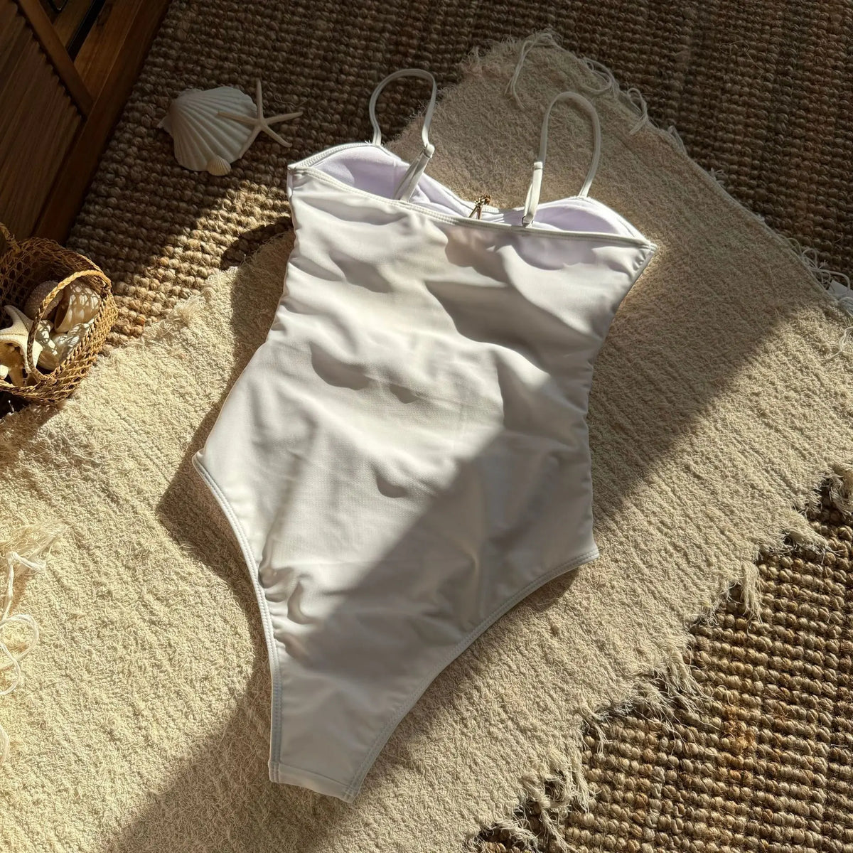 2025 Sexy Cut Out Metal Star Women Swimwear One Piece Swimsuit Female High Leg Cut Monokini Bather Bathing Suit Swim Bodysuit