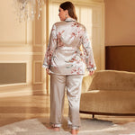 Large size summerwomen's bathrobes sexy dressing gown home clothes can be worn outside the ice silk nightgown