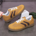 2026 Women's Flats Round Toe Lace-Up Platform German Training Shoes Women Comfy Plus Size 43 Non Slip Soft Sole Sneakers Woman