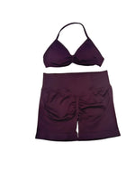 2 Piece DFTLF Impact Gym Set Women Sports Bra Shorts Sets Open Back Scrunch Butt Seamless Workout Jogging Sports Training Set