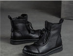 Shoes for WomenCross-tied Ladies Boot Daily Boots Hot Sale Cotton Shoes Round Toe Comfortable Flat Shoes Women Ankle Boots