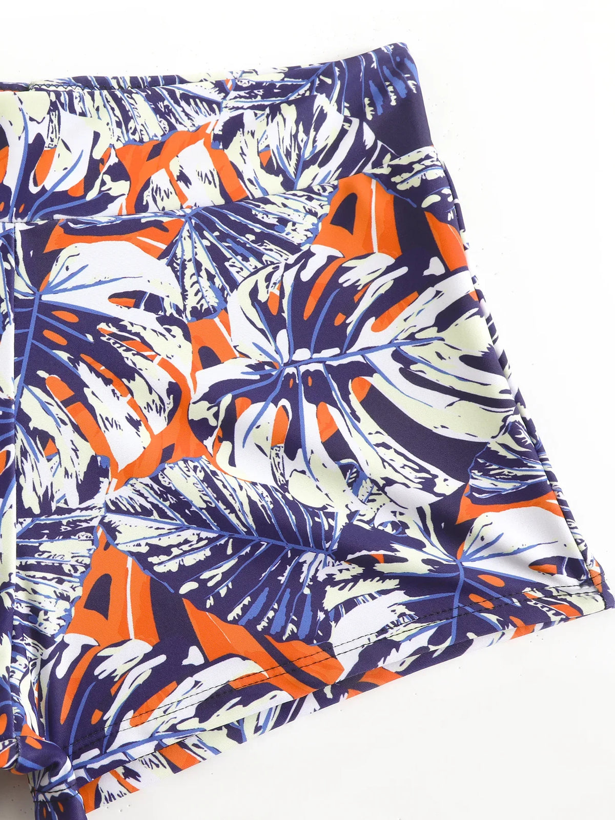 Summer Two Pieces Swimsuits Woman High Waisted Swimwear Female Tankini Sets Beach Wear Bathing Suit Shorts Women Swimming Suit
