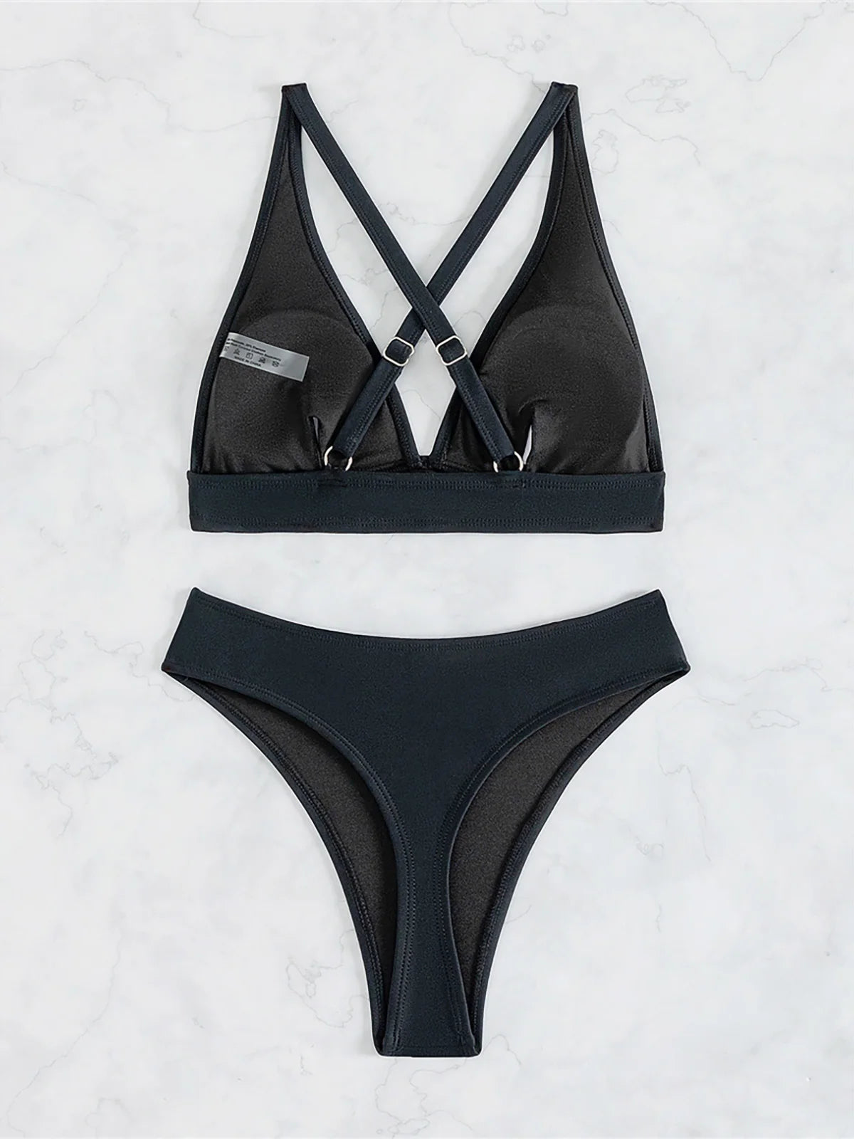 S - XL Cross Back Mini Micro Thong Bikini Female Swimsuit Women Swimwear Two-Pieces Bikini Set Bather Bathing Suit Swim V5022