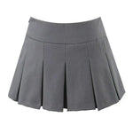 2026 Spring/summer New High Waisted Pleated Skirt Women's Spicy Girl Solid Color Slim A-line Wrap Hip Short Skirt A45S