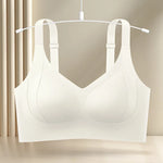 Seamless Push-Up Bras For Women Non-wire V-neck Bra Padded Underwear Sexy Lingerie Adjustable Wide Straps Intimates M-4XL