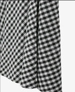WOMENGAGA Korea Style 2023 Spring/Summer New High Waist Elegant Split Plaid Skirts Half Length Skirts Fashion Women 2023 22IV