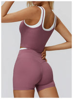 Color Blocked Fitness Bra Workout Tops Gym Underwear Fitness Sports Bras Athletic Sport Bra Women Backless Gym Yoga Crop Top