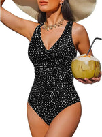 S - XXL Twist Front V Neck Female Swimwear One Piece Swimsuit Women Slim Monokini Backless Bathing Suit Swim Beachwear Bodysuit