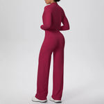 Yoga Set 3PCS Women Workout Sets Sportswear Gym Clothing Fitness zipper Long Sleeve High Waist Leggings Sports Suits Yoga Suit