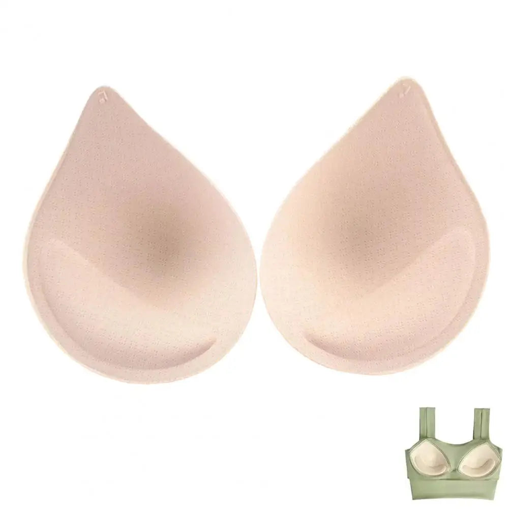 Tear Drop Shape Breast Pad Invisible Bra Pad Insert Removeable Sports Bra Cups Inserts Chest Insert Pads for Swimsuit Bikini