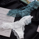 Girls G String Sexy Panties Women Underwear Lace Briefs Hollow Out Thong High Quality Transparent Underpants Lingerie Intimates